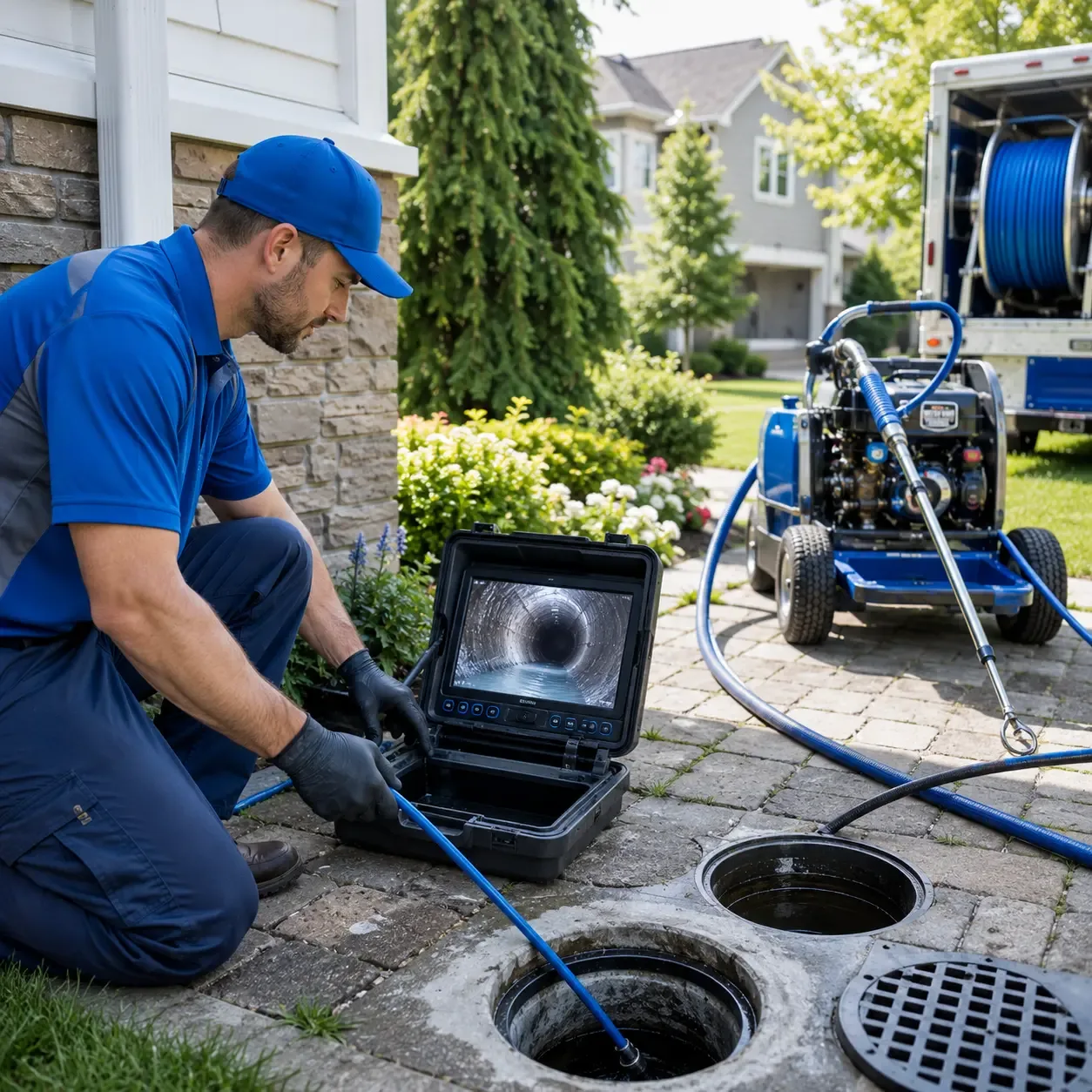 Outdoor drain cleaning professionals serving Blunt, SD